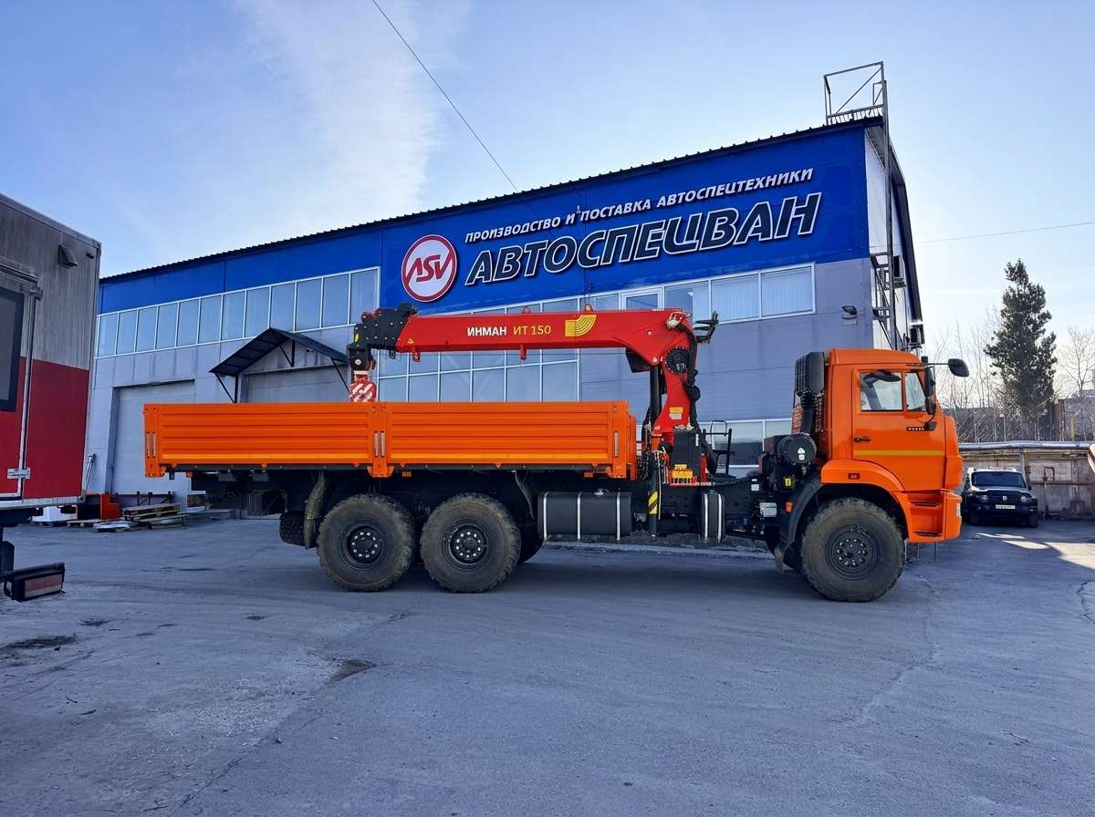 Бортовой КАМАЗ 65115-3094-48 с КМУ Инман ИТ-150 0