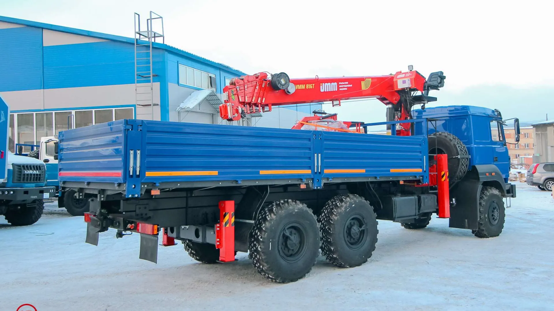 Бортовой Урал 4320-4972-80 с КМУ UMM 816T 2