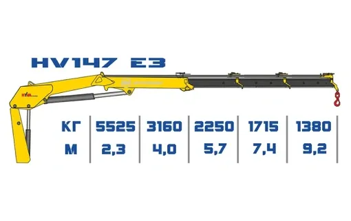 КМУ HYVA Crane HV147E3 0