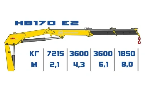 КМУ HYVA Crane HB170E2 0